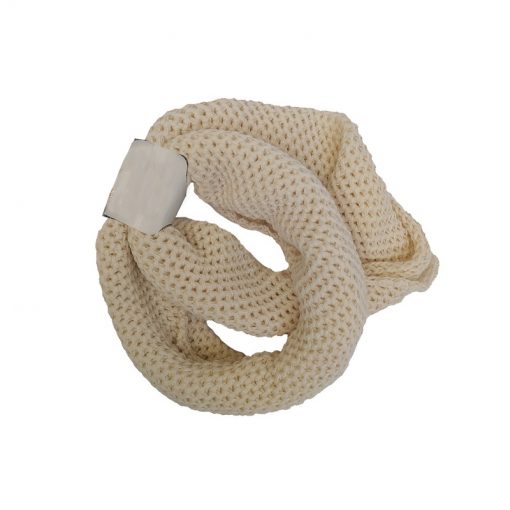 Cream ring scarf