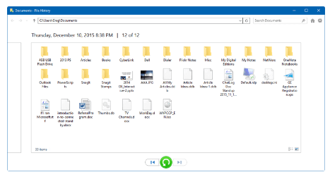 بازیابی پرونده های حذف شده در ویندوز 8، 8.1 و 10 با استفاده از بکاپ گیری