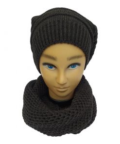 Liver ring hat and scarf black