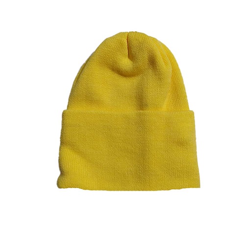 کلاه ساده لبه برگرد زرد
