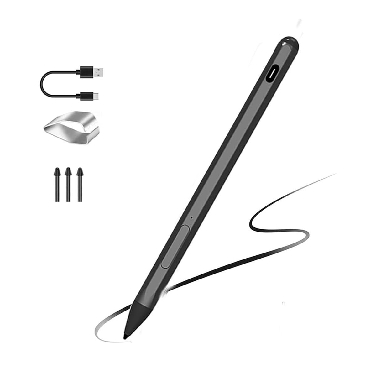 قلم سرفیس مایکروسافت مدل Surface pen 2021 شارژی همراه نوک اضافی (مناسب سرفیس های مایکروسافت و تمام مدل های با صفحه mpp2) 1 surface pen 2021